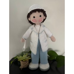 Doctor and Nurse Crochet Doll Pattern