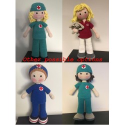 Doctor and Nurse Crochet Doll Pattern