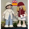 Doctor and Nurse Crochet Doll Pattern