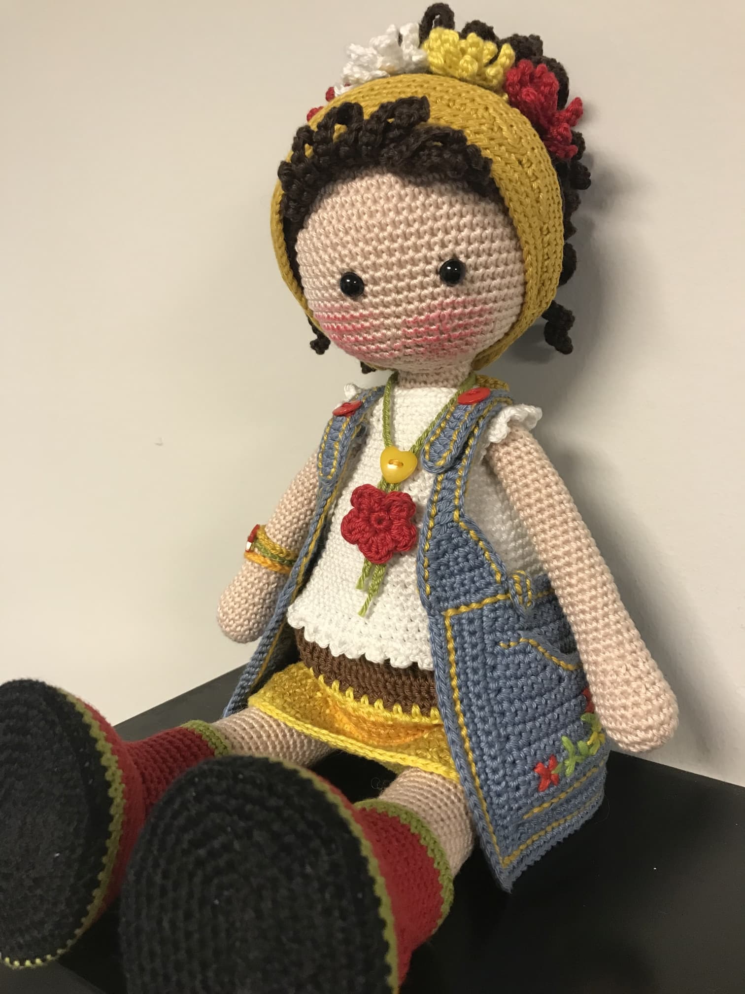 Handmade crochet doll